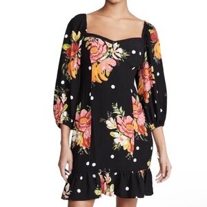 Farm Rio Nanaju Floral Mini Dress Size XS.